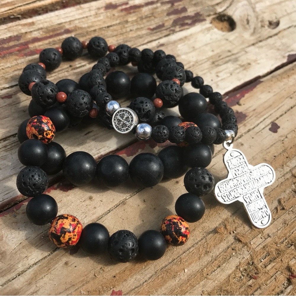 Natural stone wood jewelery - Picture 1 of 4